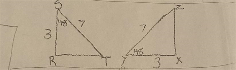 Need to know if the triangles are SSS,SSA,SAS,ASA-example-1