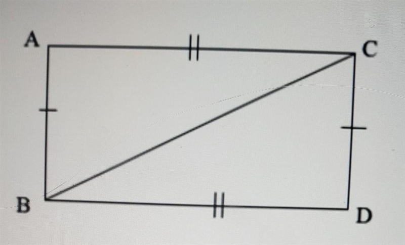 What congruence rule does this follow? What is the congruence statement? congruence-example-1