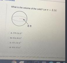 What is the volume of the solid ?-example-1