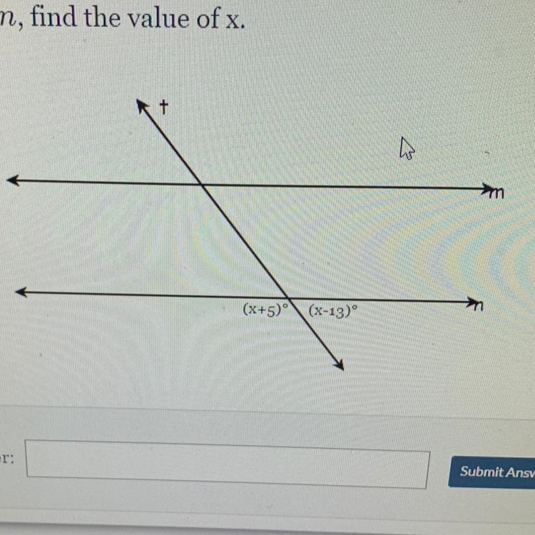 The problem is asking me to find x and i don’t know the steps-example-1