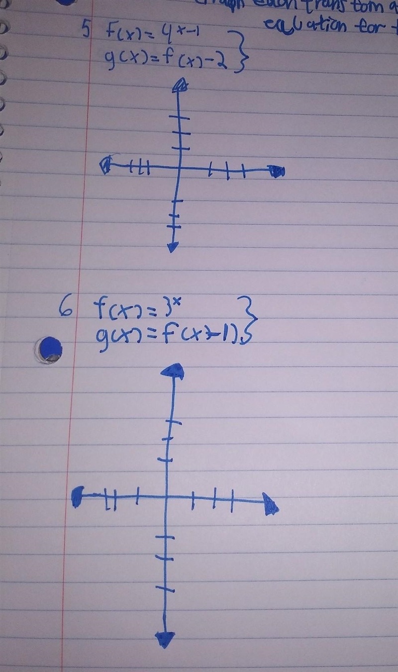 Graph each transformation, g(x) and write the equation for the transformed functionI-example-1