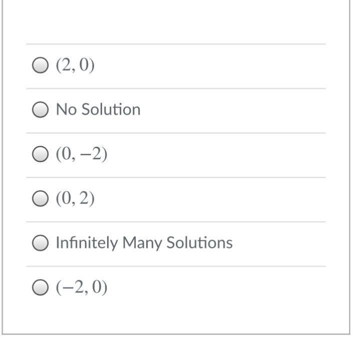 On your own paper, solve the system of equations using elimination and identify the-example-1