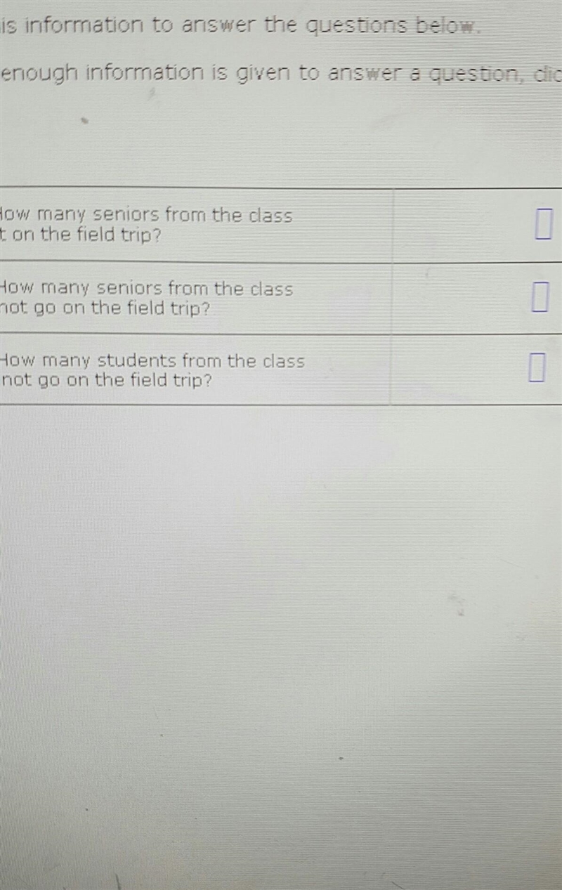 each student in Ms. Smith's class is either a juniot or a senior. Ms smith took some-example-1