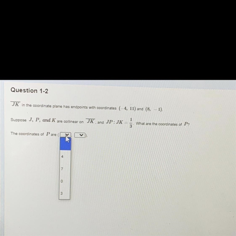 For the Y coordinate the options are 7,4,0,3.I just need a brief explanation with-example-1