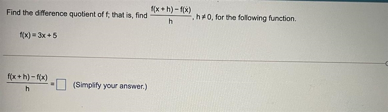 Find the difference quotient of f-example-1