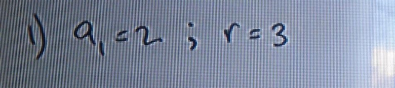 Write the nth rule for the following geometric sequence. Then find the fifth term-example-1