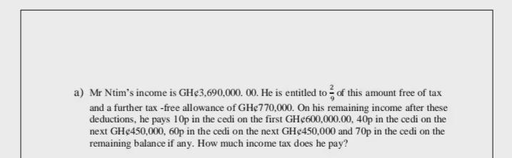 Mr. Job income is $3,690.00. He is entitled to 2/9 of this amount free of tax and-example-1