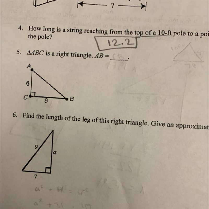 How would you do number 5 would you use a formula I’m confused-example-1