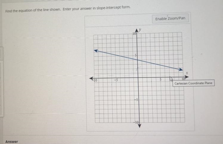 Find the equation in slope intercept-example-1