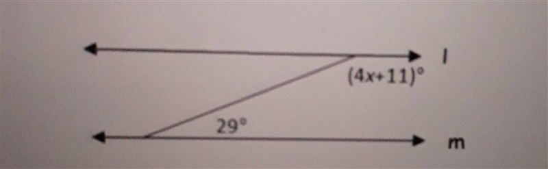 Find the value of x so that the line m is parallel to line n. Need answers ○ 35 ○ 30 ○ 40 ○45-example-1