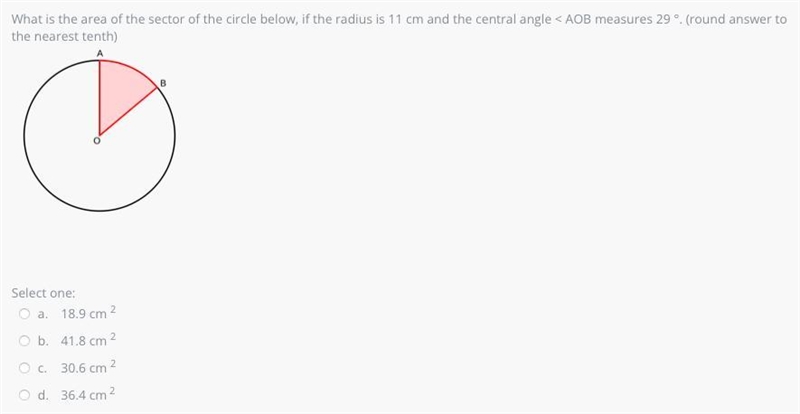 What is the area of the sector of the circle below, if the radius is 11 cm and the-example-1