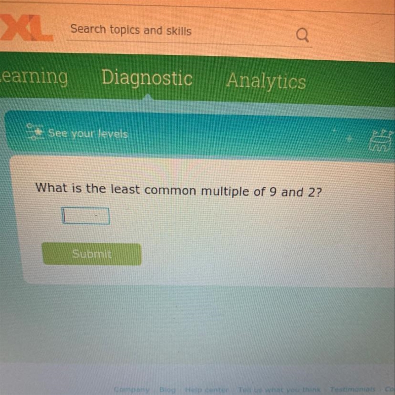 What is the least common multiple of 9 and 2?-example-1