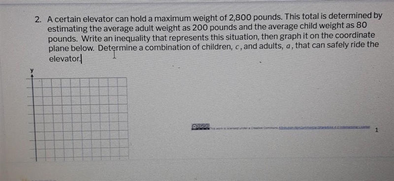 2. A certain elevator can hold a maximum weight of 2,800 pounds. This total is determined-example-1