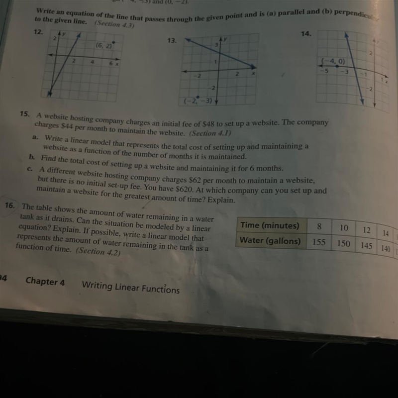 I need help with #15 (part a, b, and c)-example-1