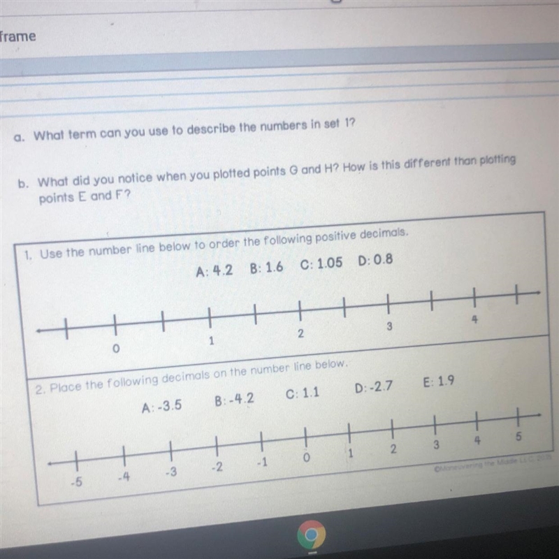 Whal term con you use to describe the numbers in set 19 What did you notice when you-example-1