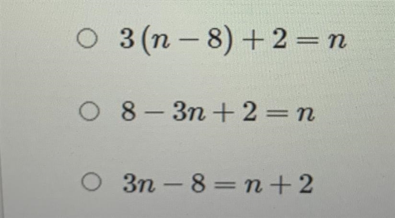 Which expression represents the following word sentence? The difference of three times-example-1