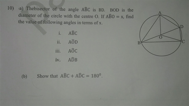 Answer this .......... according to thererom of circleanswer only (a) part-example-1