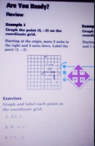 Are You Ready? Review mapla 2 Graph the paint (44,3 coordinate mid Eumpla 1 Graph-example-1