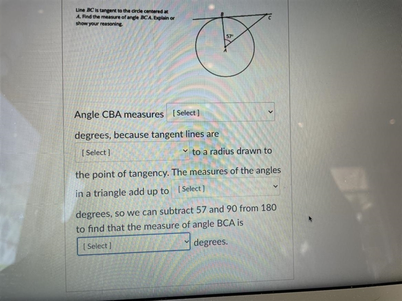 4. 1st drop down answer A. 90B. 114C. 28.5D. 332nd drop down answer choices A. Parallel-example-1