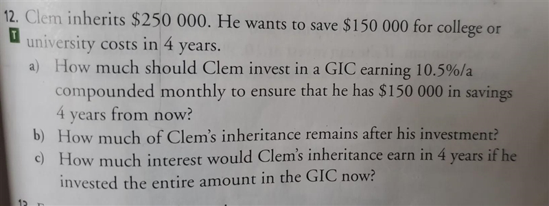 I need help with this question for a b and c as I dont understand interest rate-example-1