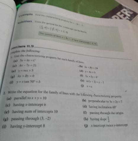 Write the equation for the family of lines with the following characterization(c) having-example-1