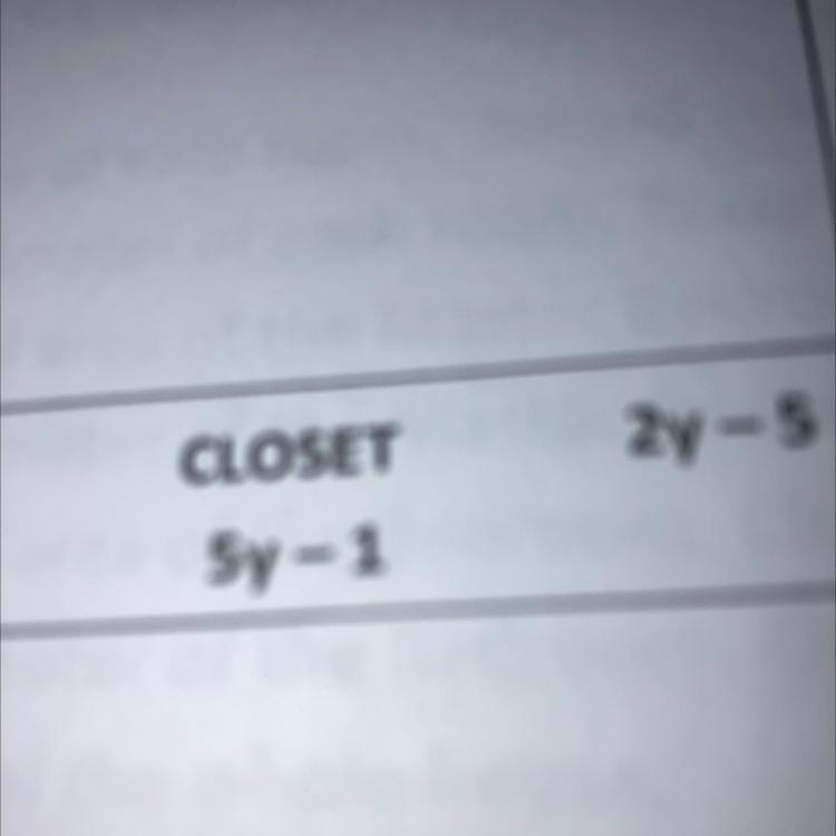 Area and perimeter of polynomialsFind the area and perimeter of the closet with the-example-1