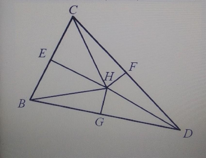 H is the circumcenter of triangle BCD, BC=18, and HD=14. Find CH.-example-1