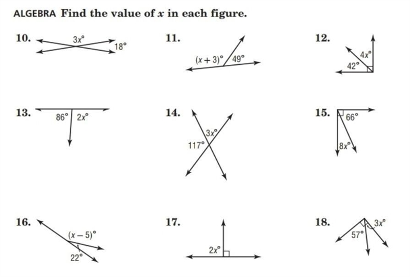 Solve for X Please!! Preferably All of them​-example-1