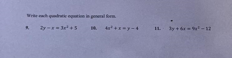 Write each quadratic equation in general form. I need help direly-example-1