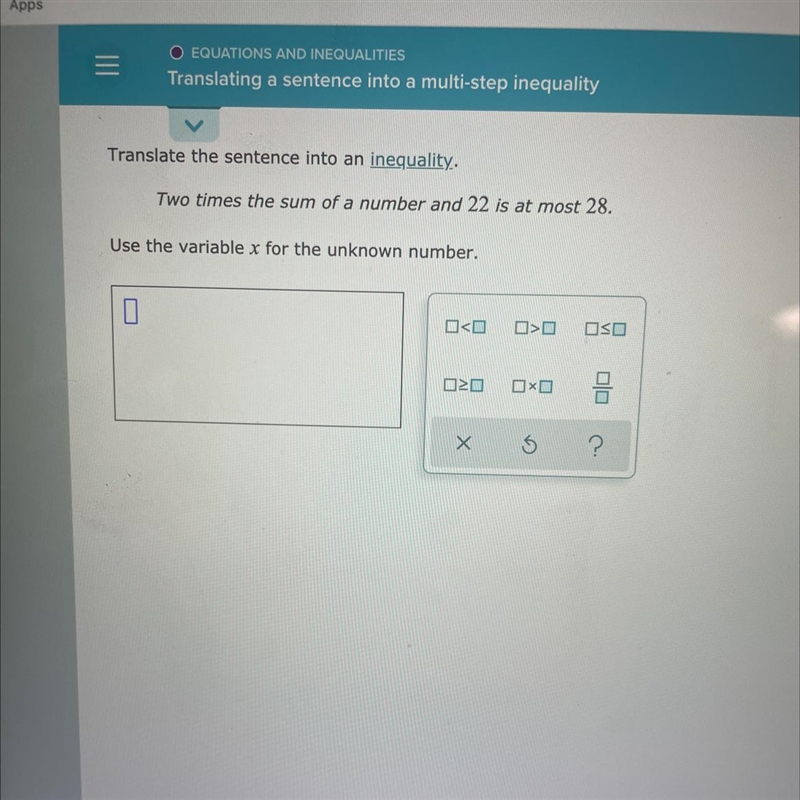 Translate the sentence into any quality but use the variable X for the unknown number-example-1