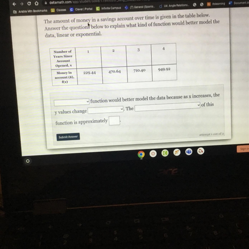 Math Please help!!!!! Linear vs Exponential-example-1