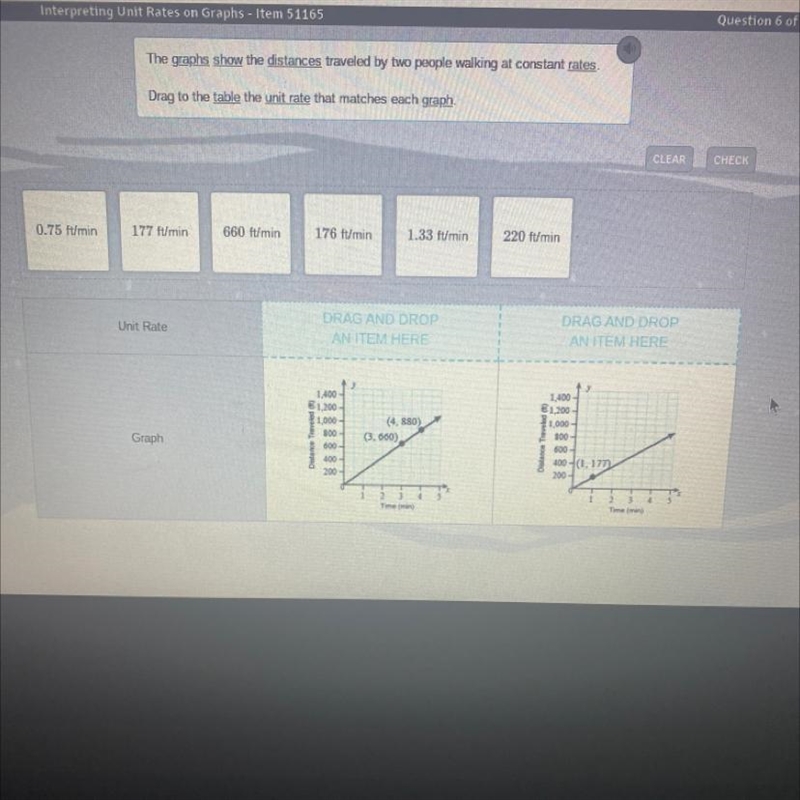 The graphs show the distance Traveled by two people walking at constant rates please-example-1