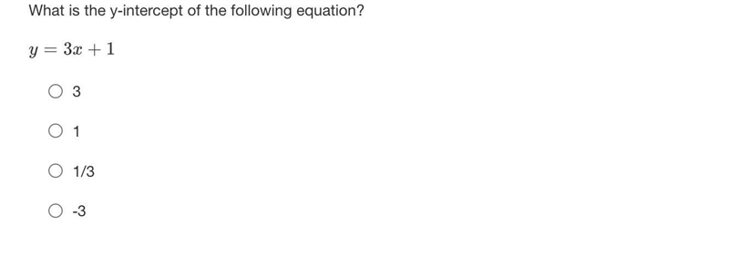 Please help me: What is the y-intercept of the following equation?-example-1