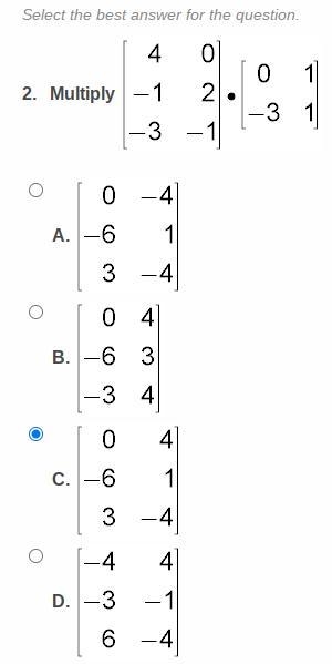 Hello I am trying to solve a matrice problem but I can't seem to find the answer. it-example-1