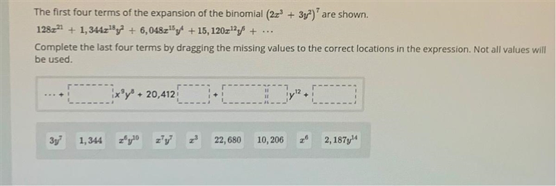 Complete the last four turns by dragging the missing values to the correct locations-example-1