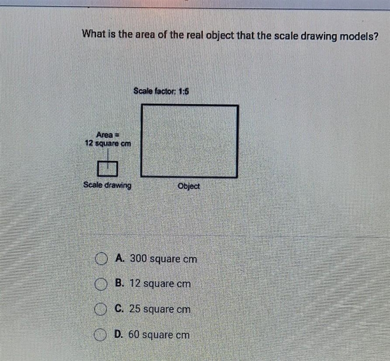 What is the area of the real observation the scale drawing models-example-1