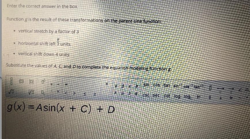 Enter the correct answer in the boxFunction gis the result of these transformations-example-1