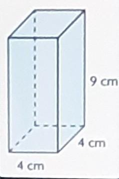 What is the volume of this prism?A. 144 cubic cmB. 36 cubic cmC. 16 cubic cm-example-1