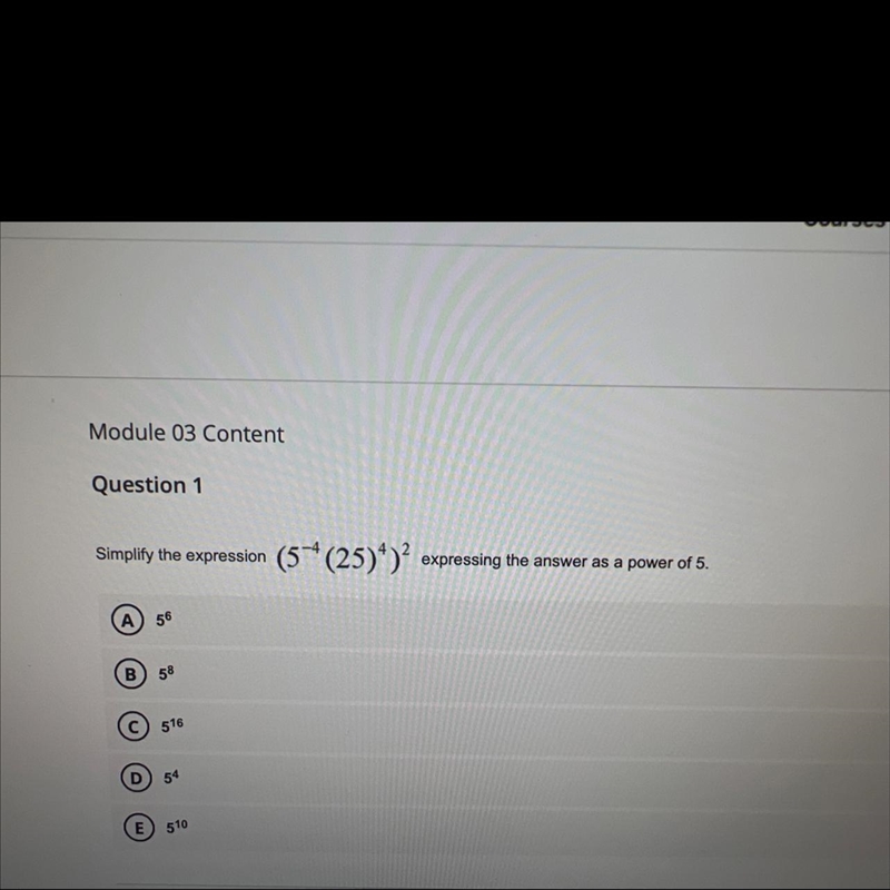 Simplify the expression showed question … which is the correct answer-example-1