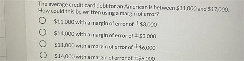 The average credit card debt for an American is between $11,000 and $17,000.How could-example-1