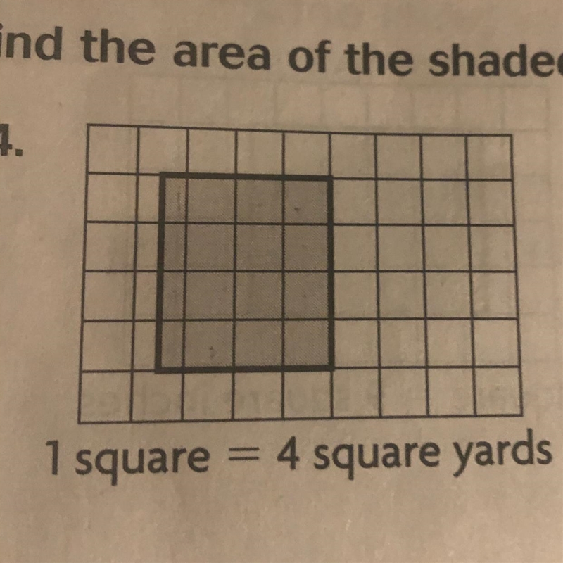 Find the area of the shaded shape. Write the area in square units-example-1