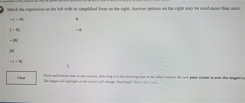 Match each expression on the left with its simplified form on the right.-example-1