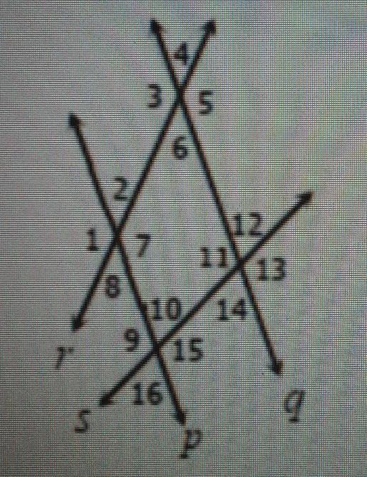 If p || , m<7 = 131°, and m<16 = 88°, find the measure of the missing angle-example-1