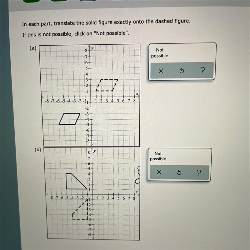 May please get help with this. I can’t seem to figure out if each of them is possible-example-1