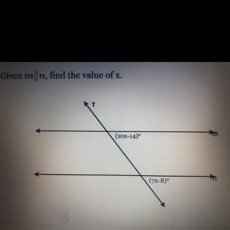 Need to find the value of x-example-1