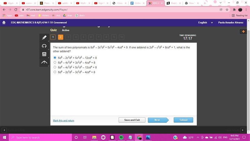 Im struggling with the -4cd^4 term i cant seem to find its actual addend thank u-example-1