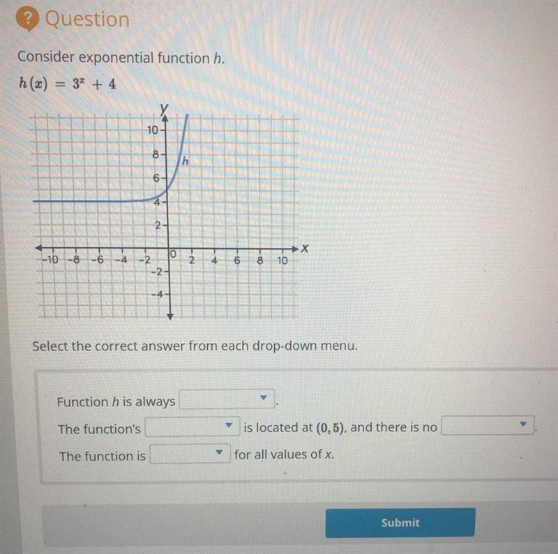 h(x) = 3a + 410-8-h612-X10-8-668-2-2-10Select the correct answer from each drop-down-example-1