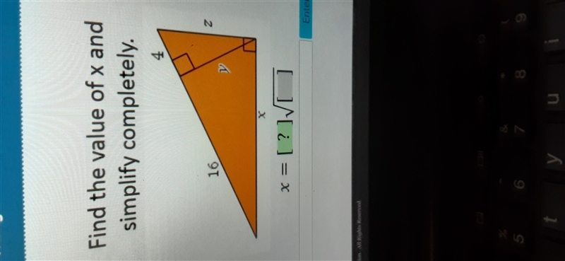 Find the value of x and simplify completely. 3 27 Z x = [?][ Enter-example-1