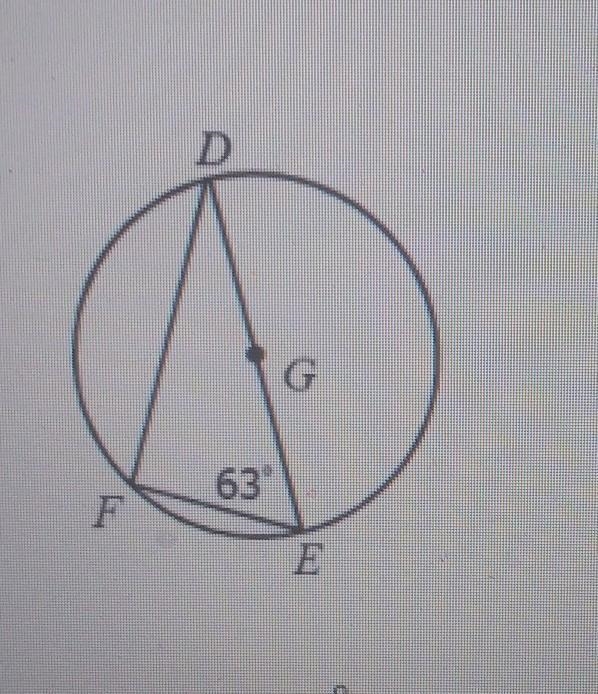 How do I find the arc of this angle FE-example-1