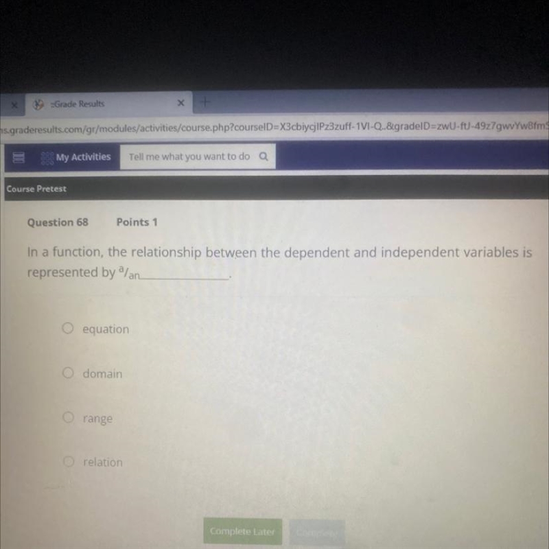 Innovation the relationship between the dependent and independent variables is represented-example-1